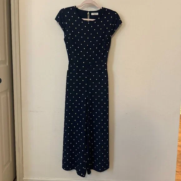 Babaton Hamptons Polka Dot Jumpsuit SZ 0 - Picture 3 of 7